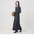 【WEB限定 Wardrobe DAILY MINIMAL】リブニット フレアワンピース