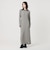【WEB限定 Wardrobe DAILY MINIMAL】リブニット フレアワンピース