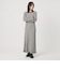 【WEB限定 Wardrobe DAILY MINIMAL】リブニット フレアワンピース