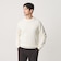 【WEB限定 WARDROBE SMART】マシーンウォッシャブル ウールミックス アゼ クルーネック