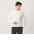 【WEB限定 WARDROBE SMART】マシーンウォッシャブル ウールミックス アゼ クルーネック