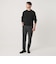 【WEB限定 WARDROBE SMART】マシーンウォッシャブル ウールミックス アゼ クルーネック