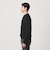 【WEB限定 WARDROBE SMART】マシーンウォッシャブル ウールミックス アゼ クルーネック