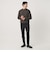 【WEB限定 WARDROBE SMART】マシーンウォッシャブル ウールミックス アゼ クルーネック