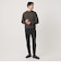 【WEB限定 WARDROBE SMART】マシーンウォッシャブル ウールミックス アゼ クルーネック