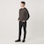 【WEB限定 WARDROBE SMART】マシーンウォッシャブル ウールミックス アゼ クルーネック