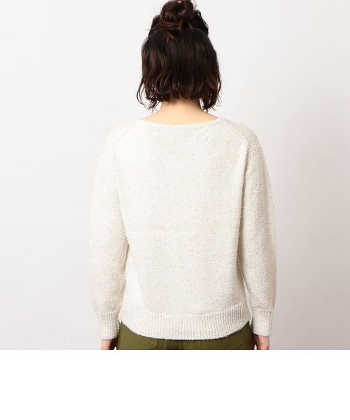 NFC ラメMIXカラー Vネック ニット｜グリーンレーベル