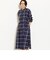 NFC チェック ロング シャツワンピース