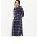 NFC チェック ロング シャツワンピース