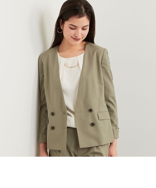カチリラ] ◇D ノーラペル ダブル ジャケット｜グリーンレーベル