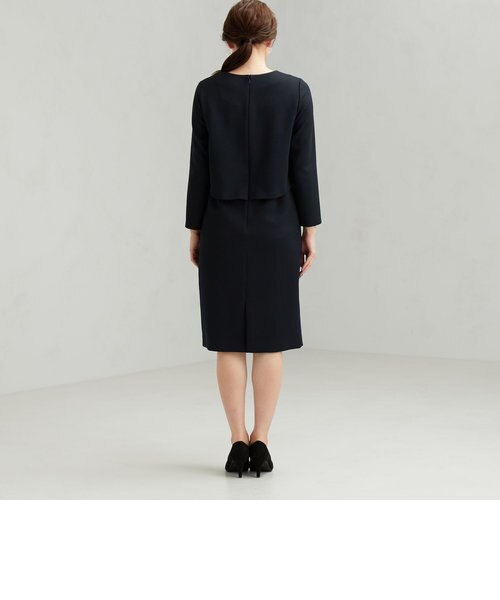 新品未使用＊グリーンレーベル＊Dパーツ付ワンピース 手洗い可能/Pオックス] D パーツ付き ワンピース ◇No04