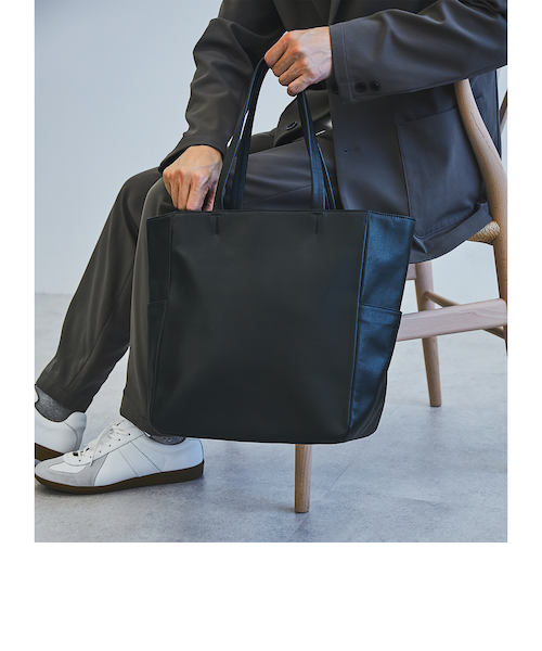 SC GLR ファンクショナル レザー トートバッグ タテ V2｜グリーン