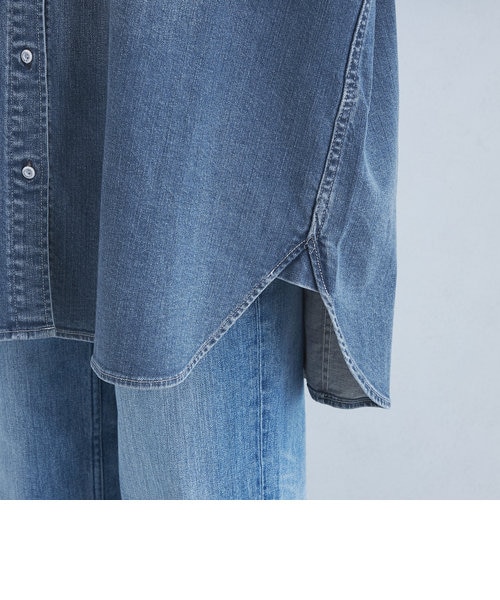 別注】＜HEALTHY DENIM＞Almond デニム シャツ｜グリーン
