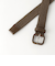 レザー バックル ゴムメッシュ ベルト