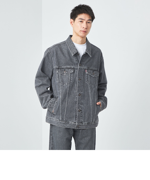 LIBEIRO ジャケット S グレーと黒 希少/90's/USA製/リーバイス/70507/ブラック デニム ジャケット/後染め