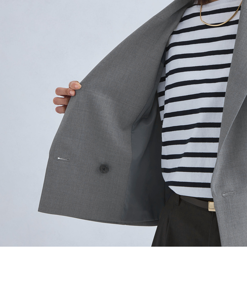 グリーンレーベルリラクシング　ツイルクロップド ジャケット ツイル クロップド ジャケット ―マシンウォッシャブル・防シワ―