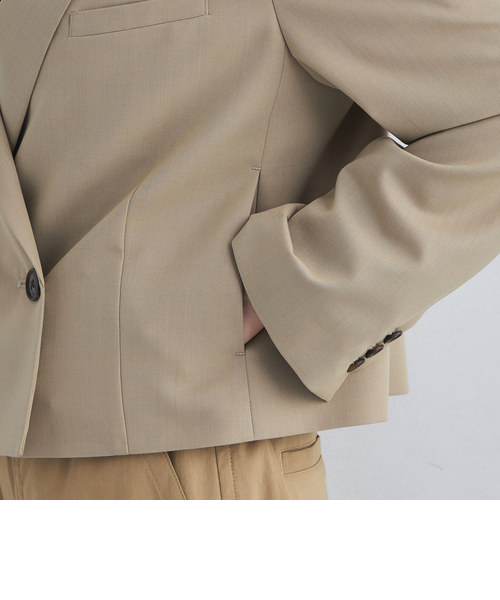 グリーンレーベルリラクシング　ツイルクロップド ジャケット グリーンレーベルリラクシングツイルクロップド ジャケット