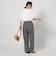 【WEB限定】＜at ease＞オルマイ ワイド パンツ -マシンウォッシャブル・ストレッチ・帯電防止-
