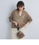 メッシュ スキッパー ニット プルオーバー -ウォッシャブル-