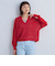メッシュ スキッパー ニット プルオーバー -ウォッシャブル-