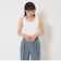 ブライトリブ スクープネック タンクトップ -制菌-