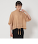 シアー バンドカラー ショートスリーブ シャツ
