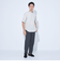 【WEB限定】JUST fit バンドカラー 半袖 シャツ -ストレッチ-