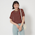 メッシュ クロップド 2WAY ショートスリーブ ニット プルオーバー -ウォッシャブル-
