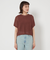 メッシュ クロップド 2WAY ショートスリーブ ニット プルオーバー -ウォッシャブル-