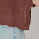 メッシュ クロップド 2WAY ショートスリーブ ニット プルオーバー -ウォッシャブル-
