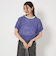 メッシュ クロップド 2WAY ショートスリーブ ニット プルオーバー -ウォッシャブル-