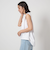 【WEB限定】＜at ease＞ヘムギャザー ノースリーブ カットソー