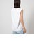 【WEB限定】＜at ease＞ヘムギャザー ノースリーブ カットソー