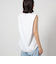 【WEB限定】＜at ease＞ヘムギャザー ノースリーブ カットソー