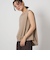 【WEB限定】＜at ease＞ヘムギャザー ノースリーブ カットソー