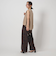 【WEB限定】＜at ease＞ヘムギャザー ノースリーブ カットソー
