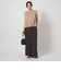 【WEB限定】＜at ease＞ヘムギャザー ノースリーブ カットソー