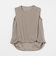【WEB限定】＜at ease＞ヘムギャザー ノースリーブ カットソー