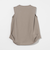 【WEB限定】＜at ease＞ヘムギャザー ノースリーブ カットソー