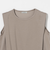【WEB限定】＜at ease＞ヘムギャザー ノースリーブ カットソー