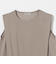 【WEB限定】＜at ease＞ヘムギャザー ノースリーブ カットソー