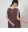 【WEB限定】＜at ease＞ノースリーブ タック カットソー ワンピース