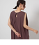 【WEB限定】＜at ease＞ノースリーブ タック カットソー ワンピース