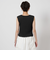 アイレット リブ クロップド ノースリーブ Tシャツ