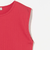 アイレット リブ クロップド ノースリーブ Tシャツ