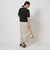 【WEB限定】＜at ease＞ サマー ニット TEE -ウォッシャブル・接触冷感・UVカット-