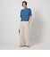【WEB限定】＜at ease＞ サマー ニット TEE -ウォッシャブル・接触冷感・UVカット-