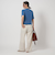 【WEB限定】＜at ease＞ サマー ニット TEE -ウォッシャブル・接触冷感・UVカット-