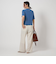 【WEB限定】＜at ease＞ サマー ニット TEE -ウォッシャブル・接触冷感・UVカット-