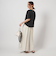【WEB限定】＜at ease＞フロント タック Tシャツ  -UVカット-